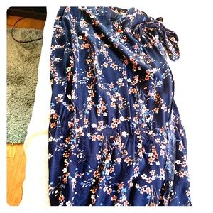 Long floral skirt M